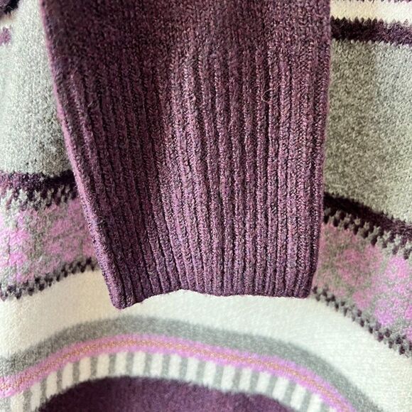 Croft & Barrow Multi Purple Sweater Size L  NWOT - Picture 3 of 7